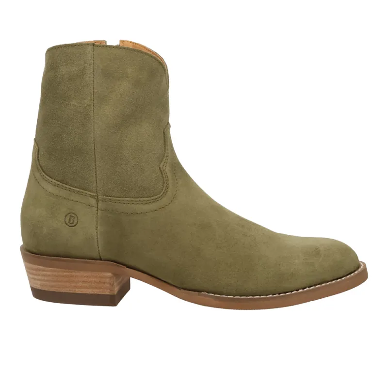 Night Shift Leather Round Toe Zippered Booties made by dingo