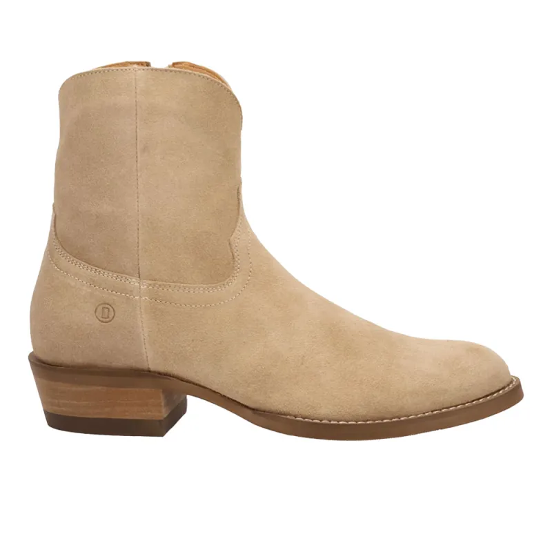 Night Shift Leather Round Toe Zippered Booties made by dingo