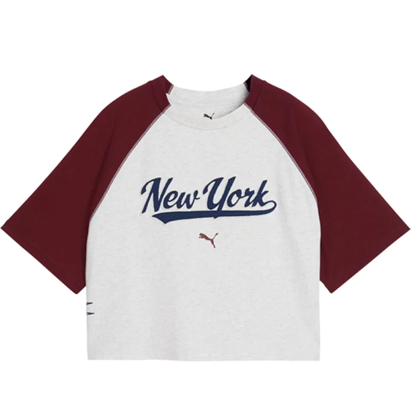 Wardrobe Essentials NYC Mock Crew Neck Short Sleeve T-Shirt made by Puma
