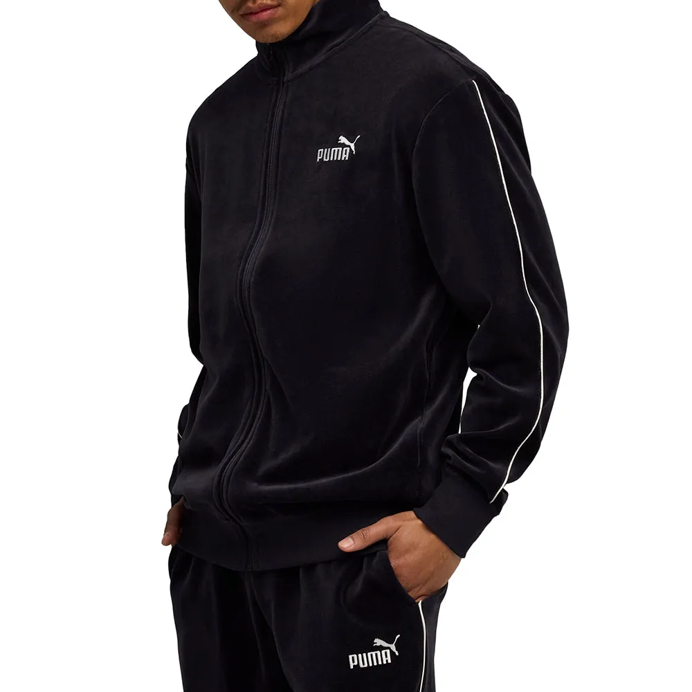 Essentials Elevated Velour Full Zip Track Jacket sold by Shoebacca product image thumbnail 3