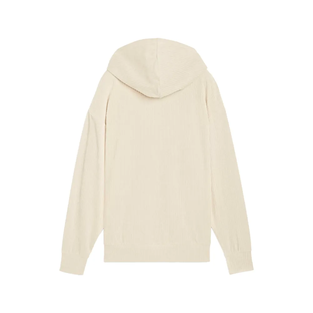 Elevated Essentials Comfort Velour Rib Pullover Hoodie sold by Shoebacca product image thumbnail 2
