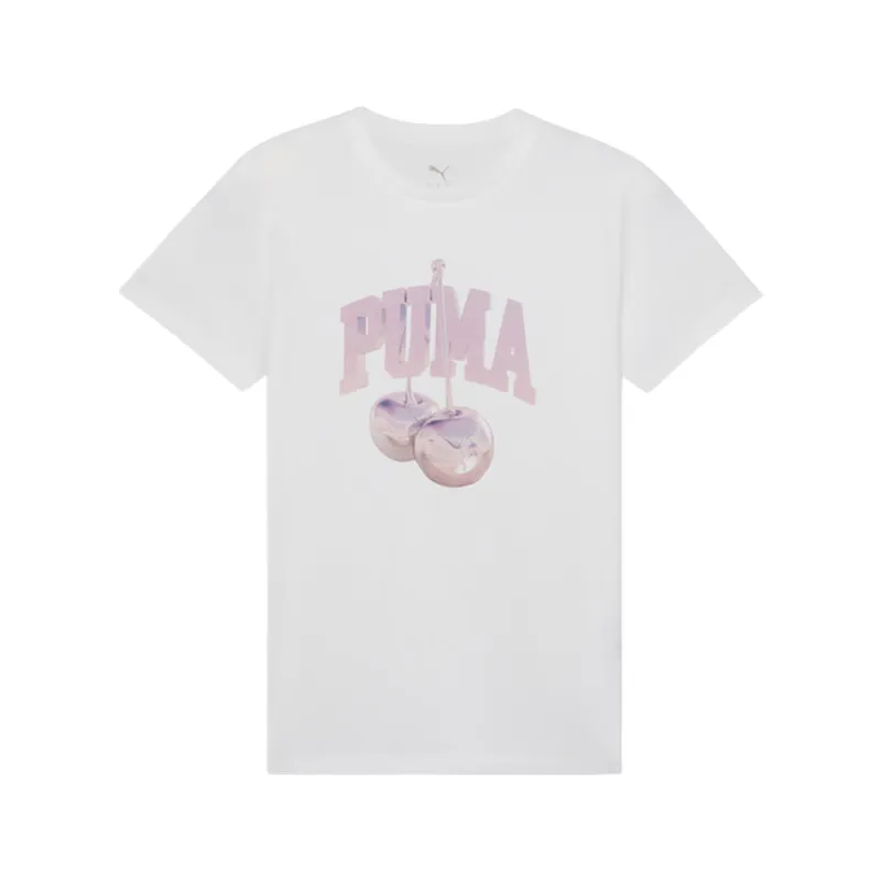 Cherry Graphic Crew Neck Short Sleeve Top made by Puma