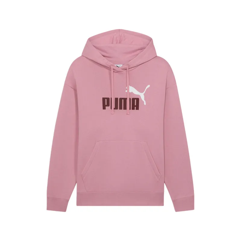 Essentials 2 Tone Logo Fleece Pull Over Hoodie made by Puma