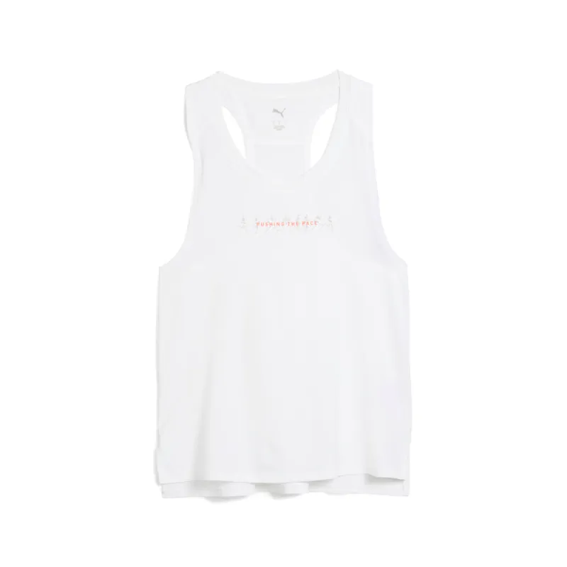 Run Graphic Mesh Singlet Crew Neck Athletic Tank Top made by Puma