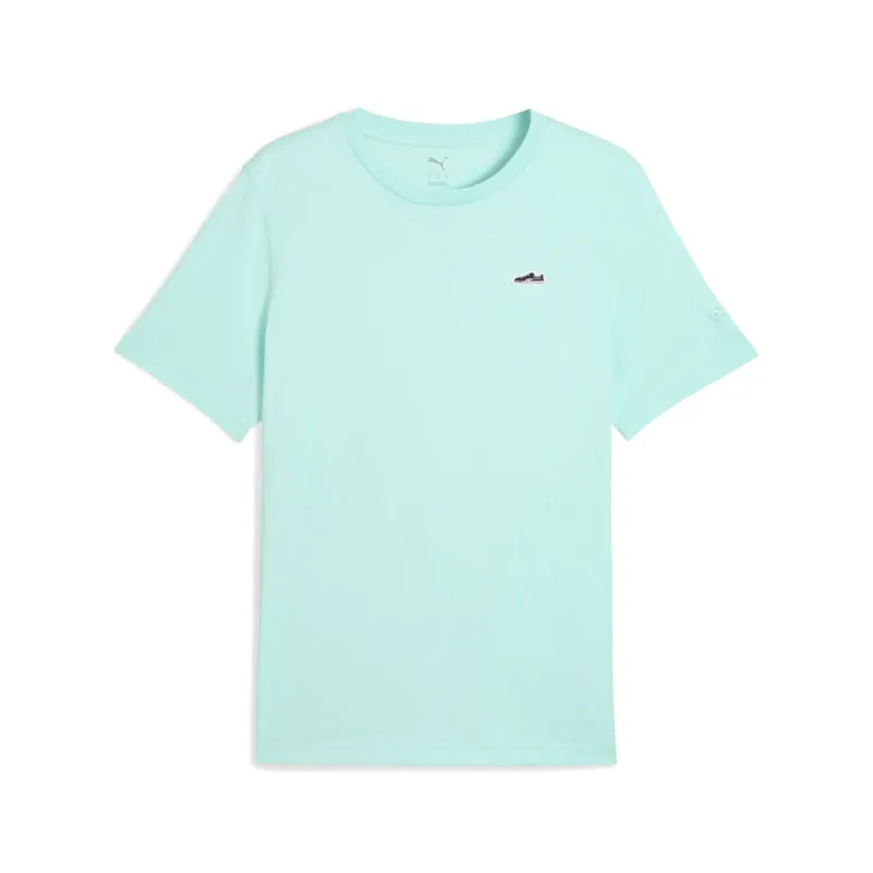 Wardrobe Essentials Suede Crew Neck Short Sleeve T-Shirt made by Puma