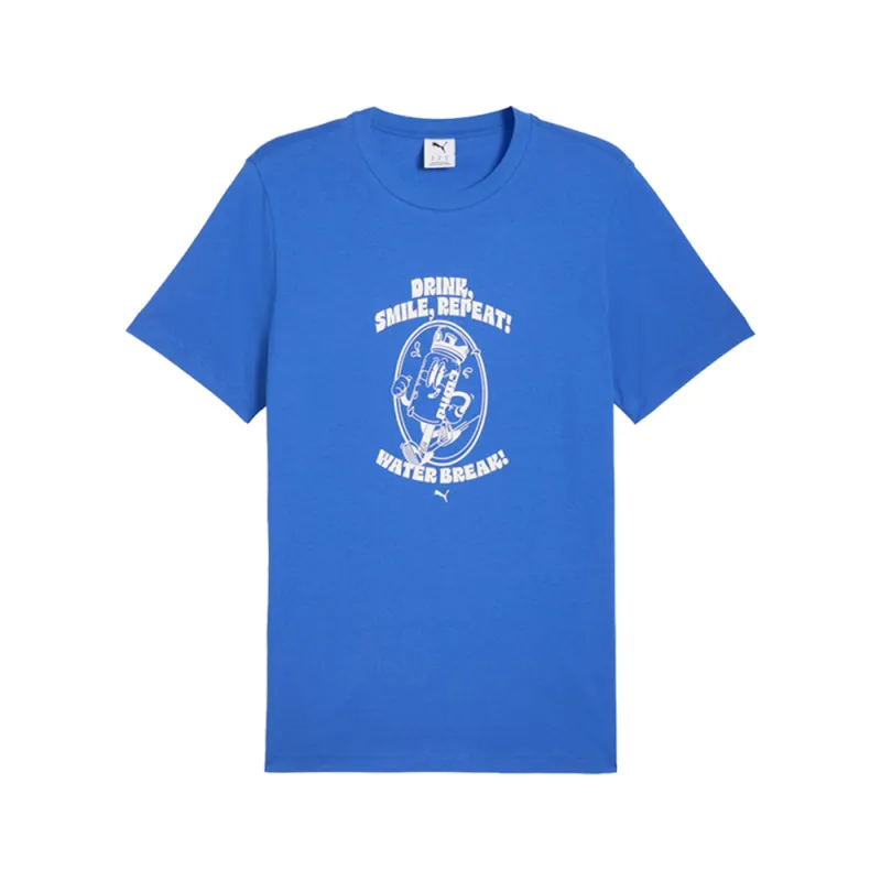 Graphic Water Crew Neck Short Sleeve T-Shirt made by Puma