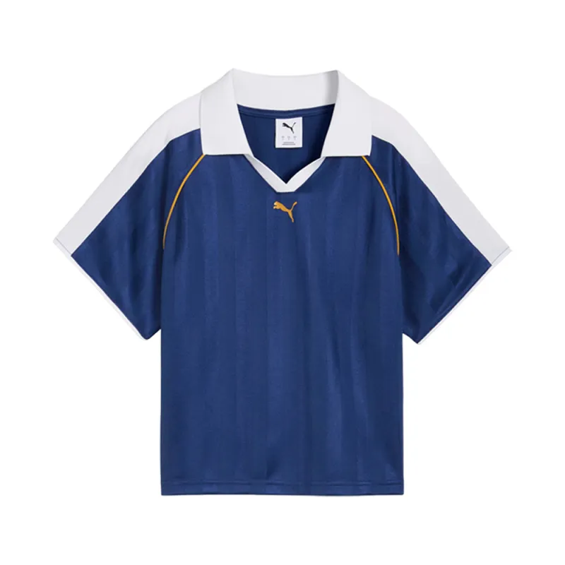 T7 Relaxed Collared Short Sleeve Soccer Jersey made by Puma