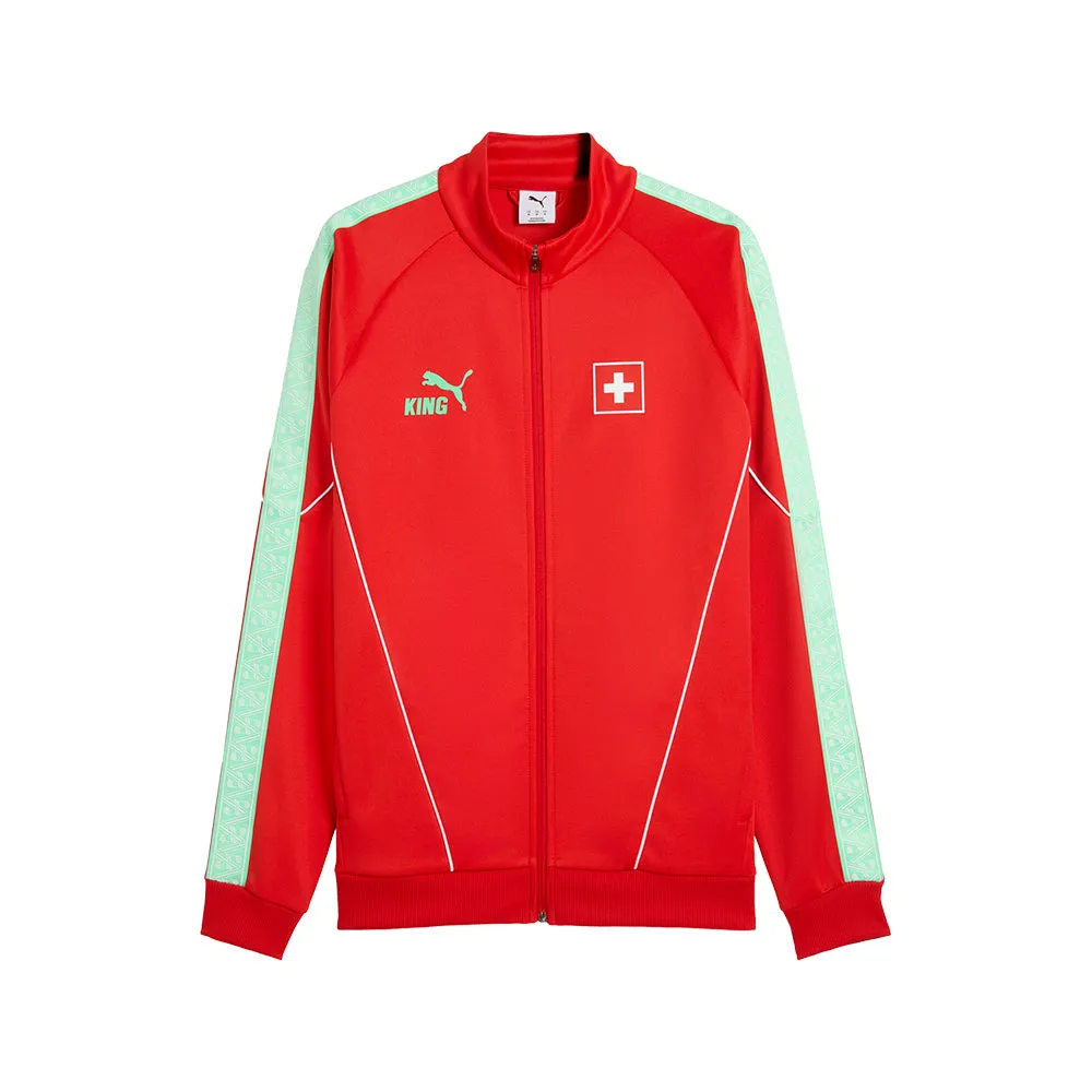 Switzerland KING Anthem Soccer Jacket sold by Shoebacca