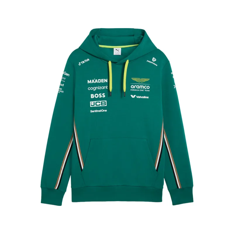 PUMA X ASTON MARTIN ARAMCO F1 Replica Pullover Hoodie made by Puma