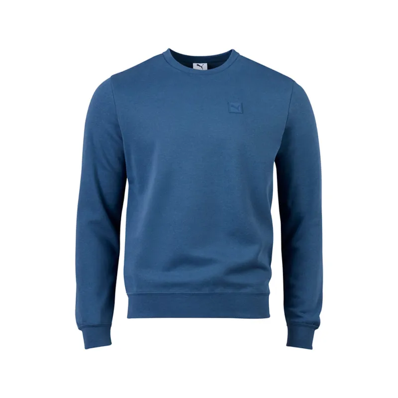 Essentials Elevated Logo Crew Neck Sweatshirt made by Puma