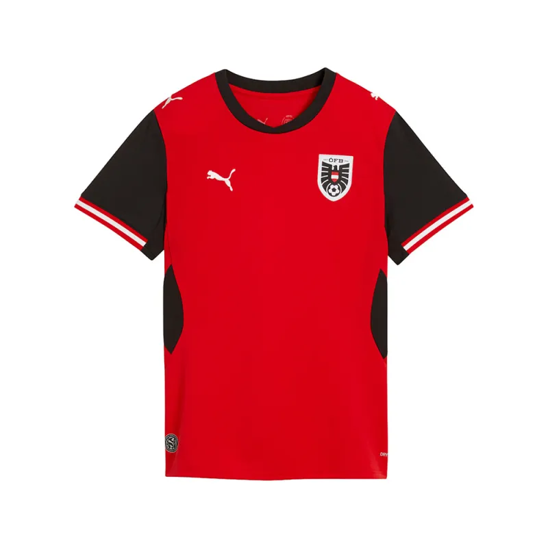 Austria Crew Neck Short Sleeve Home Soccer Jersey Replica made by Puma