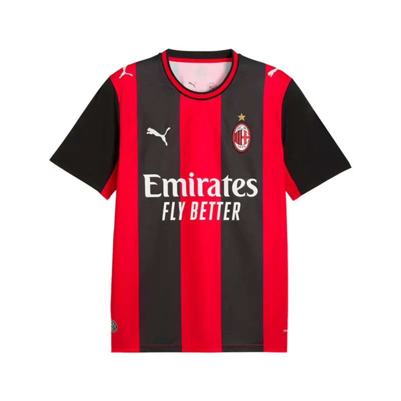 AC Milan Home Crew Neck Short Sleeve Soccer Jersey made by Puma