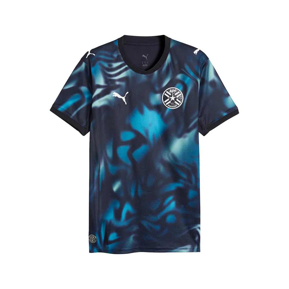 Paraguay Away Crew Neck Short Sleeve Soccer Jersey sold by Shoebacca