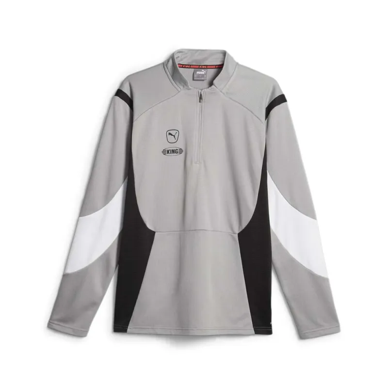 King Pro Mock Neck Long Sleeve Quarter Zip Pullover made by Puma