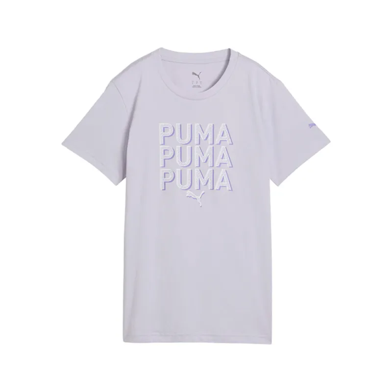 Stacked Graphic Crew Neck Short Sleeve T-Shirt made by Puma