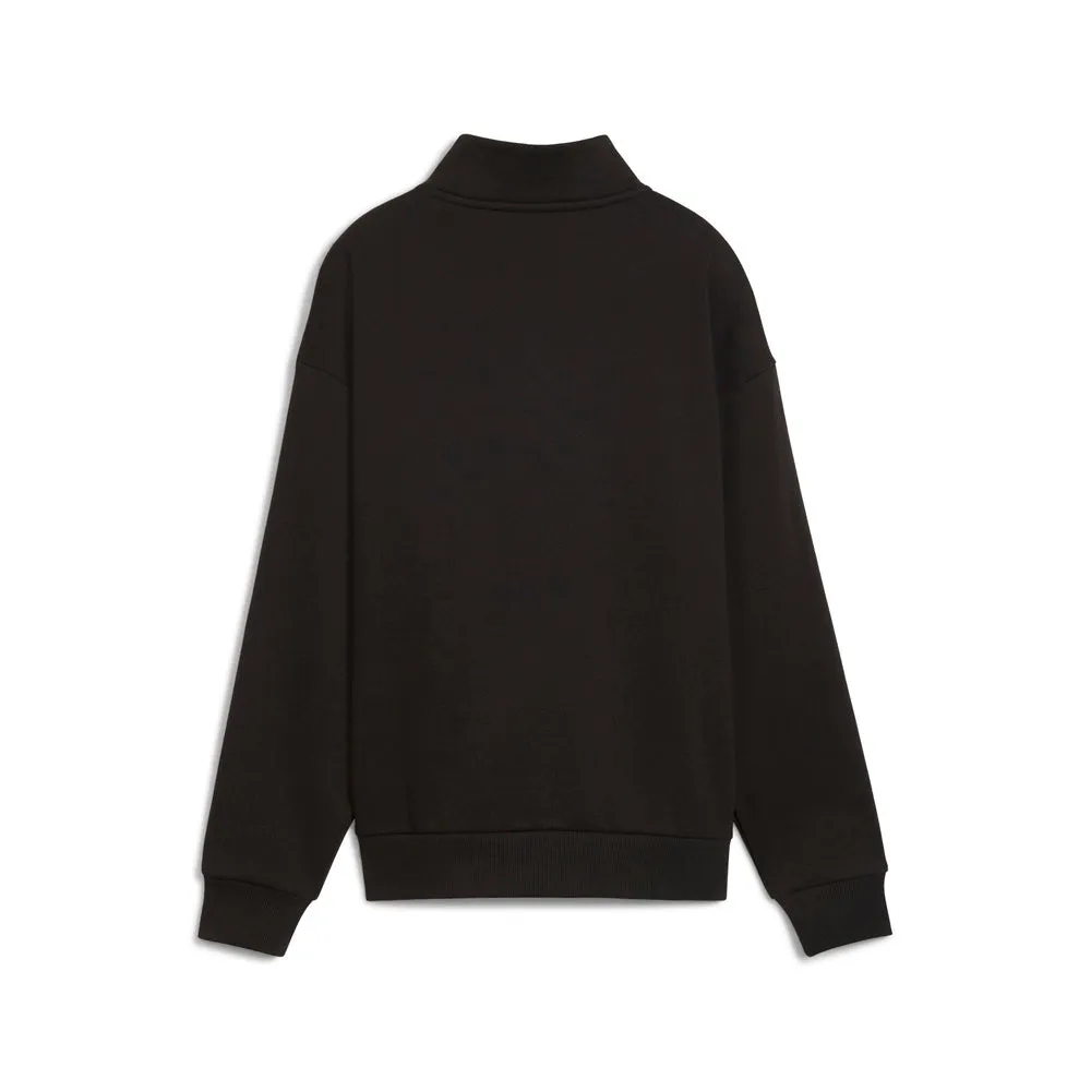 Essentials Tape Minimal Gold Mock Neck Long Sleeve Quarter Zip Pullover sold by Shoebacca product image thumbnail 2
