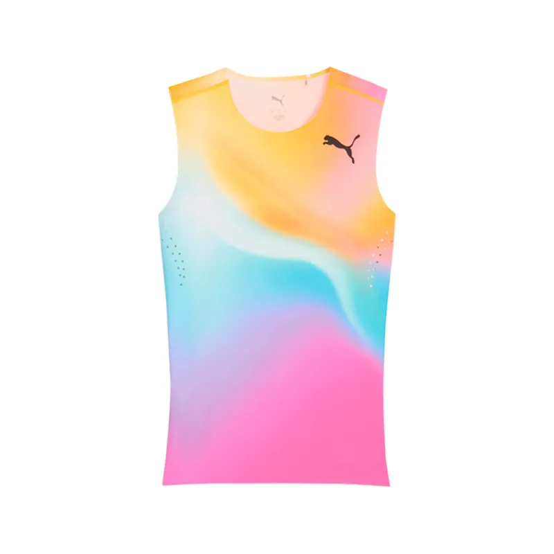 Race Day Track & Field Tight Crew Neck Athletic Tank Top made by Puma