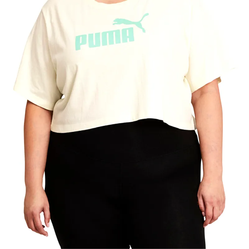 Essential+ Cropped Logo Crew Neck Short Sleeve T-Shirt (PL) made by Puma
