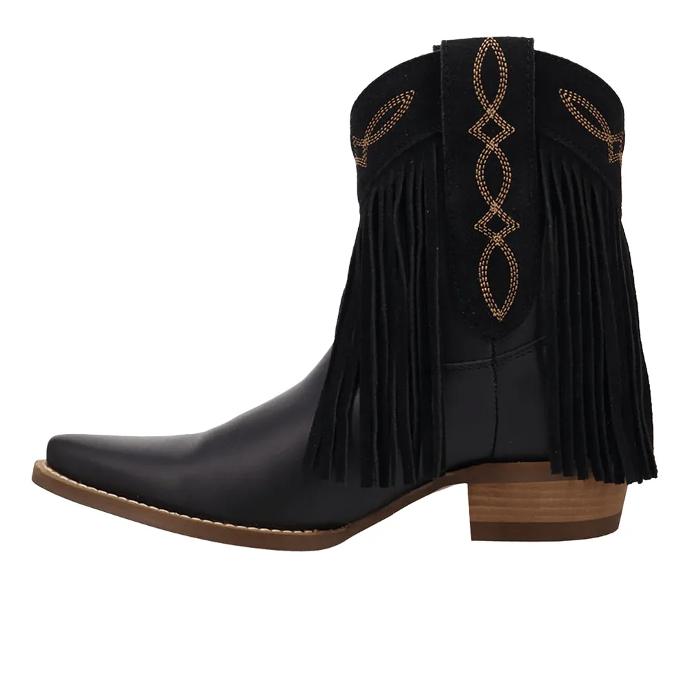 Last Ride Leather Snip Toe Pull On Cowboy Booties sold by Shoebacca product image thumbnail 3