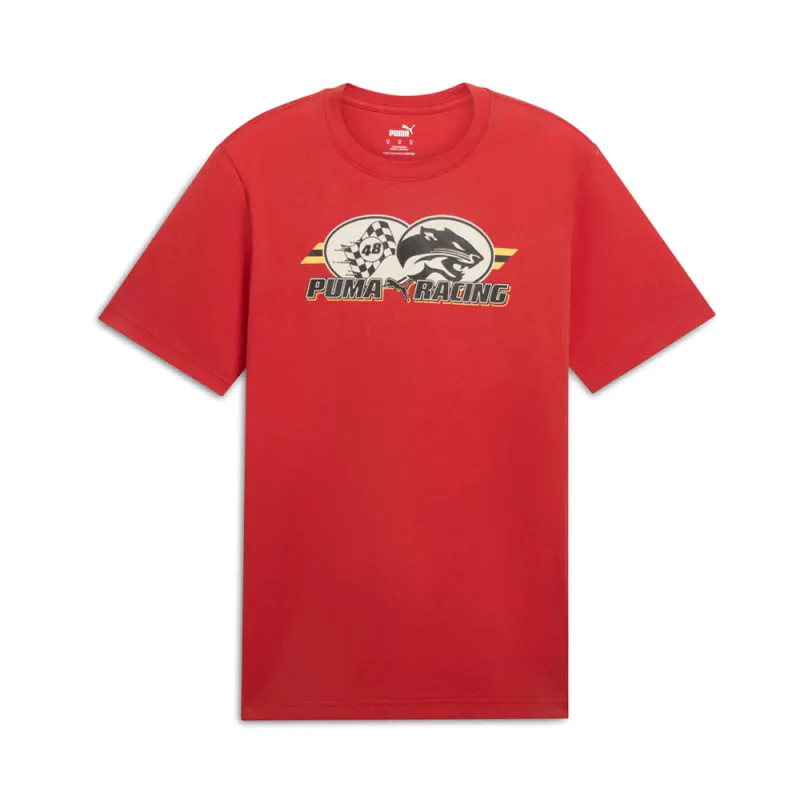 Graphics Racing Crew Neck Short Sleeve T-Shirt made by Puma