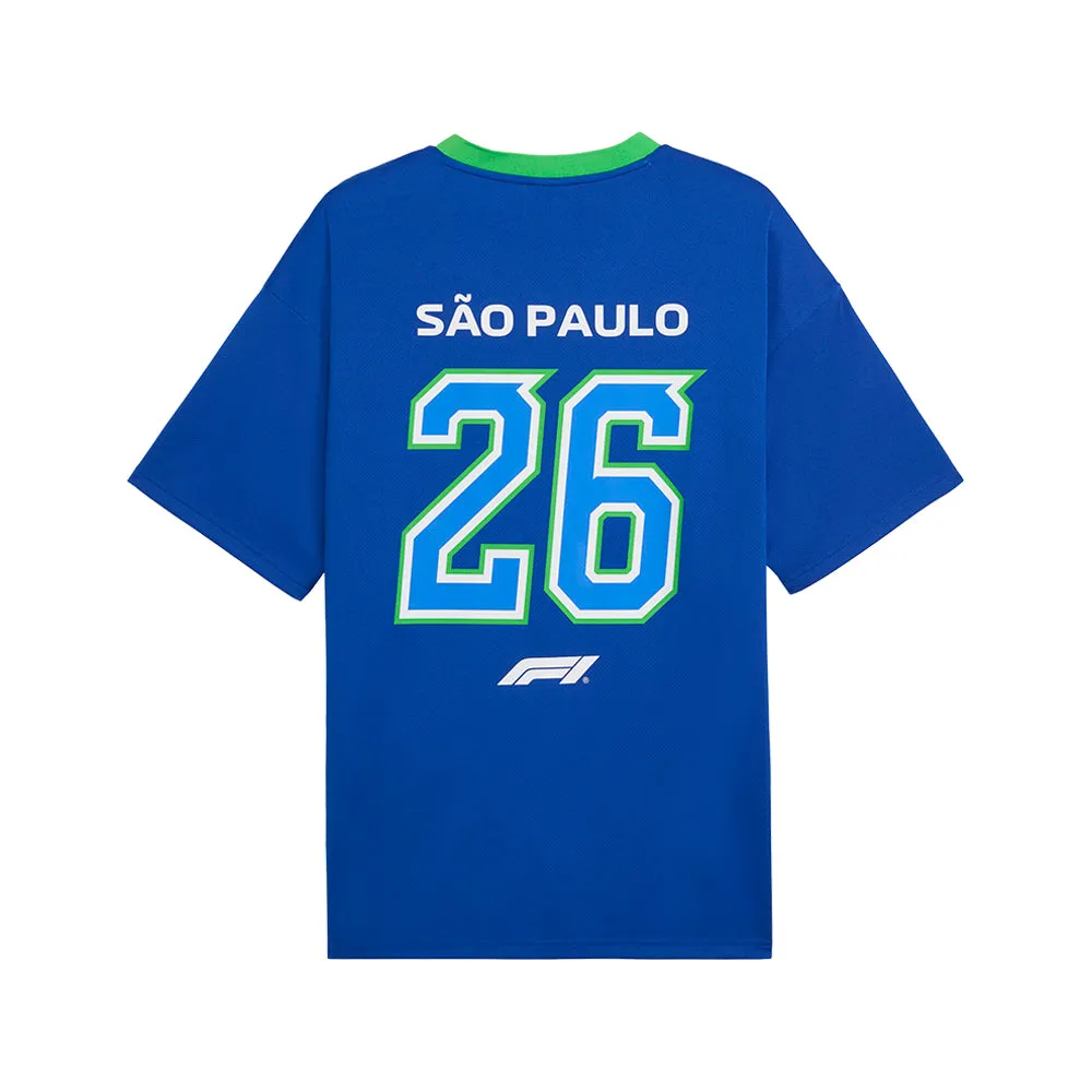 F1 Brazil Relaxed Replica Jersey sold by Shoebacca product image thumbnail 2