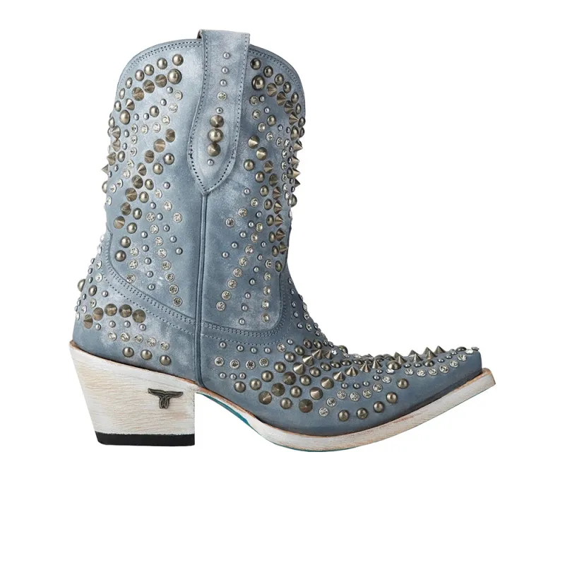 Dolly Studded Snip Toe Cowboy Booties made by Shoebacca