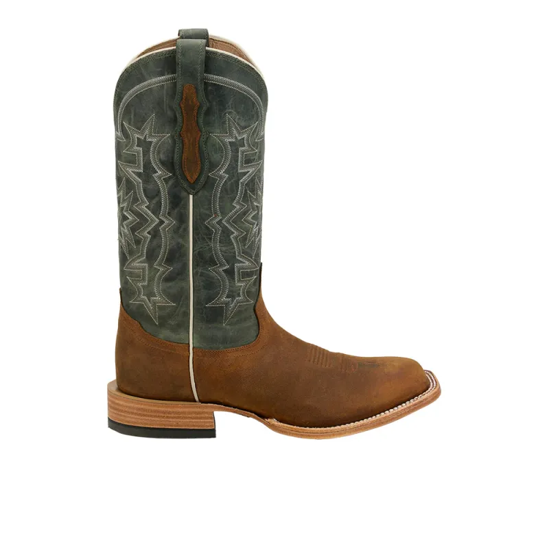Heritage Gustavo Elk Square Toe Cowboy Boots made by Tony Lama