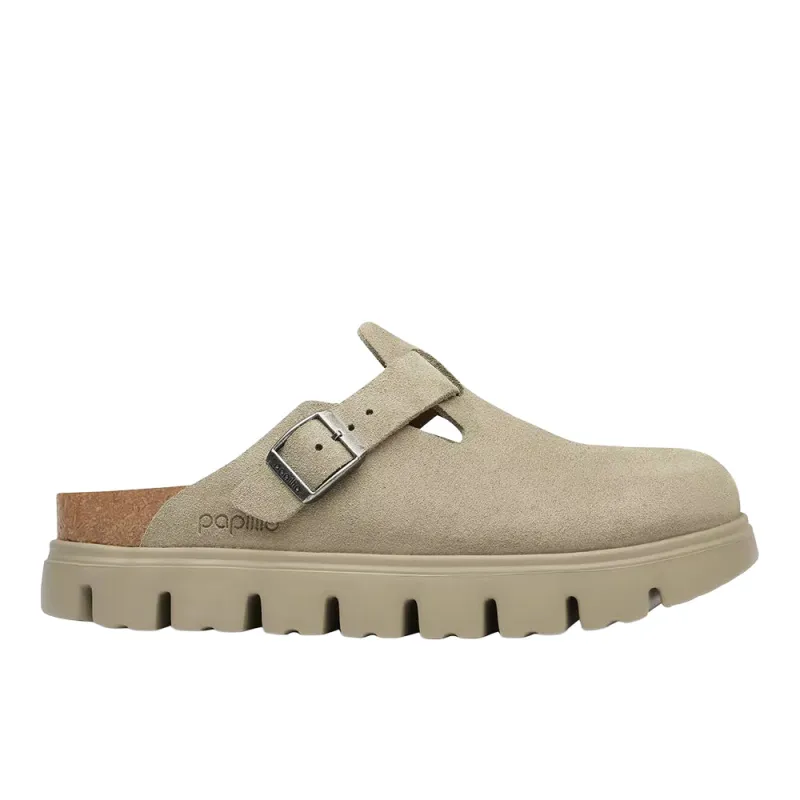 Boston Chunky Suede Leather Clogs made by Birkenstock