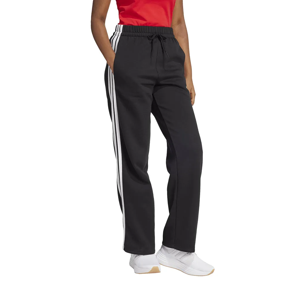 Essentials 3-Stripes Open-Hem Fleece Joggers sold by Shoebacca product image thumbnail 4