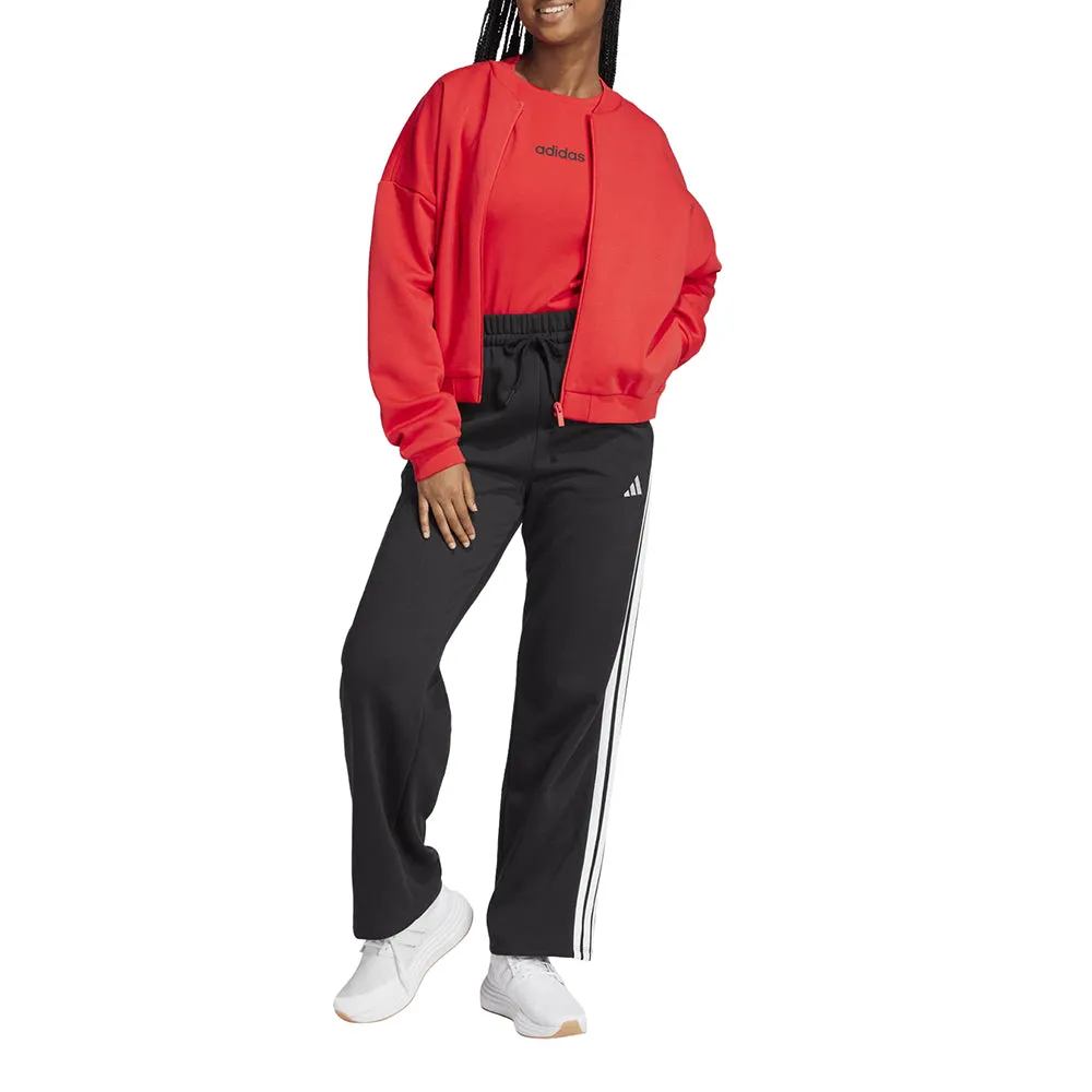 Essentials 3-Stripes Open-Hem Fleece Joggers sold by Shoebacca product image thumbnail 5