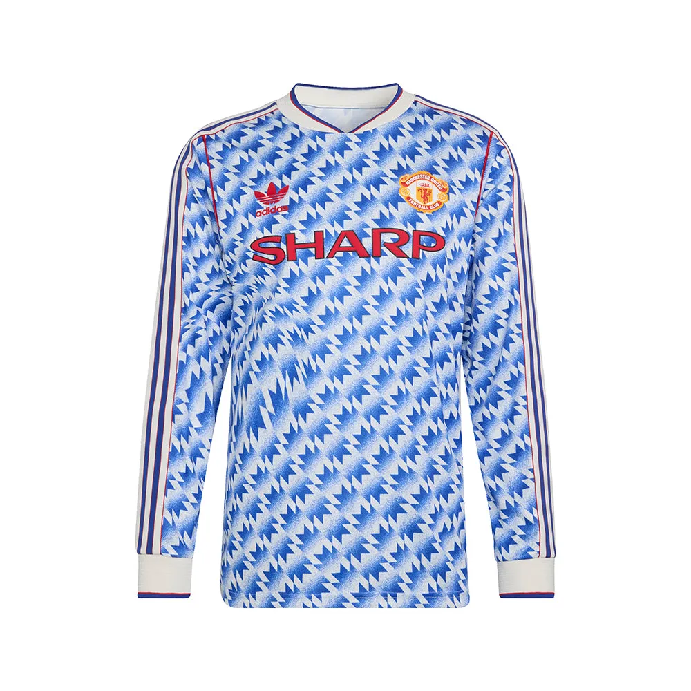 Manchester United Away Long Sleeve Jersey 90 sold by Shoebacca