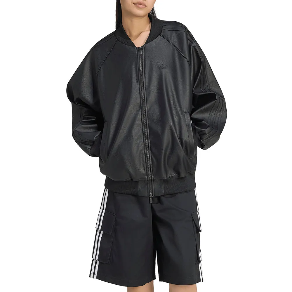 Pleather Oversized Track Top sold by Shoebacca product image thumbnail 2