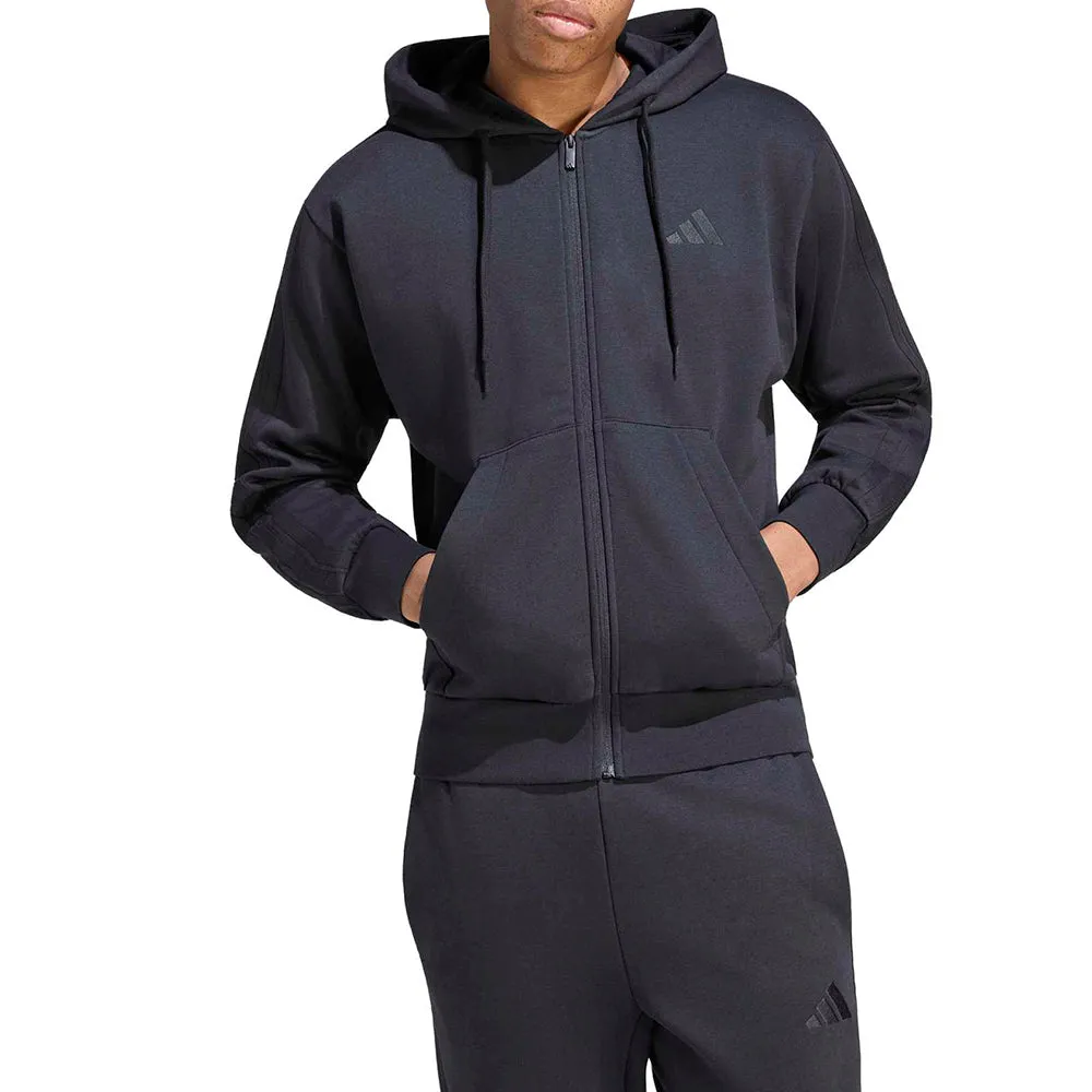 Essentials 3-Stripes Fleece Hoodie sold by Shoebacca product image thumbnail 2