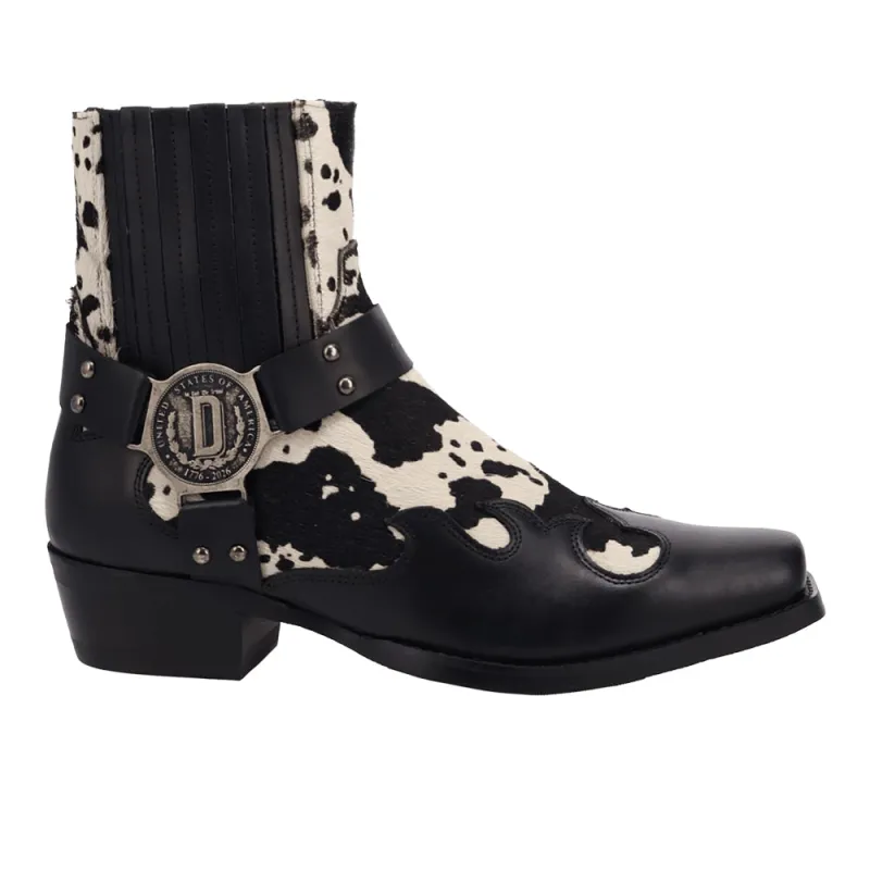 Bandit Leather Square Toe Zippered Booties made by dingo