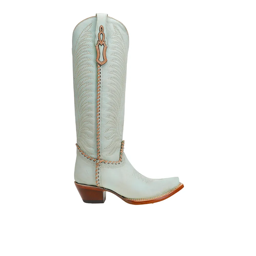 Embroidery & Woven & Metallic Welt Tall Top Boot sold by Shoebacca