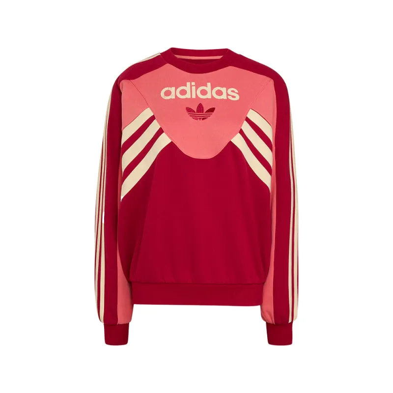 Garment Washed Graphic Crew Sweatshirt made by Adidas