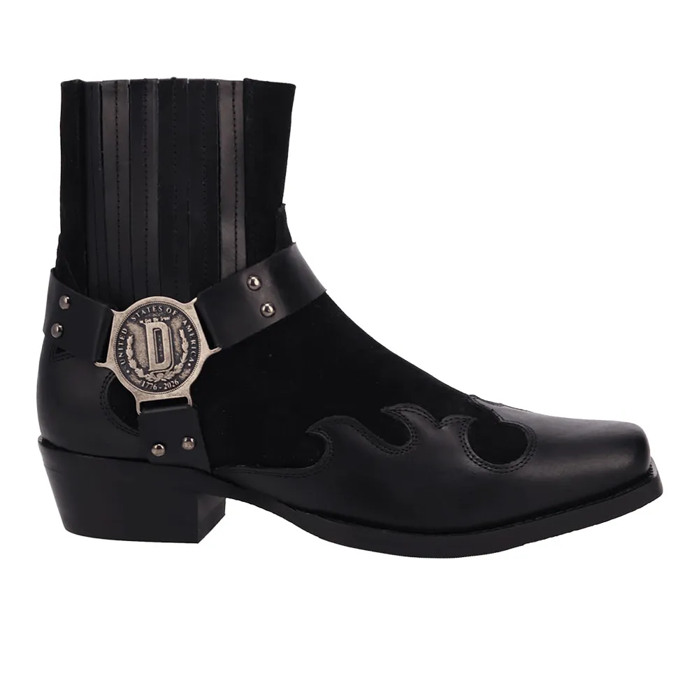 Bandit Leather Square Toe Zippered Booties sold by Shoebacca