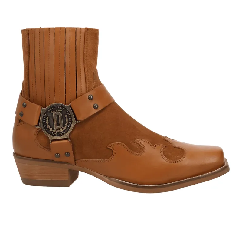 Bandit Leather Square Toe Zippered Booties made by dingo