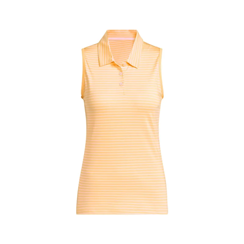 Performance Stripe Sleeveless Polo made by Adidas
