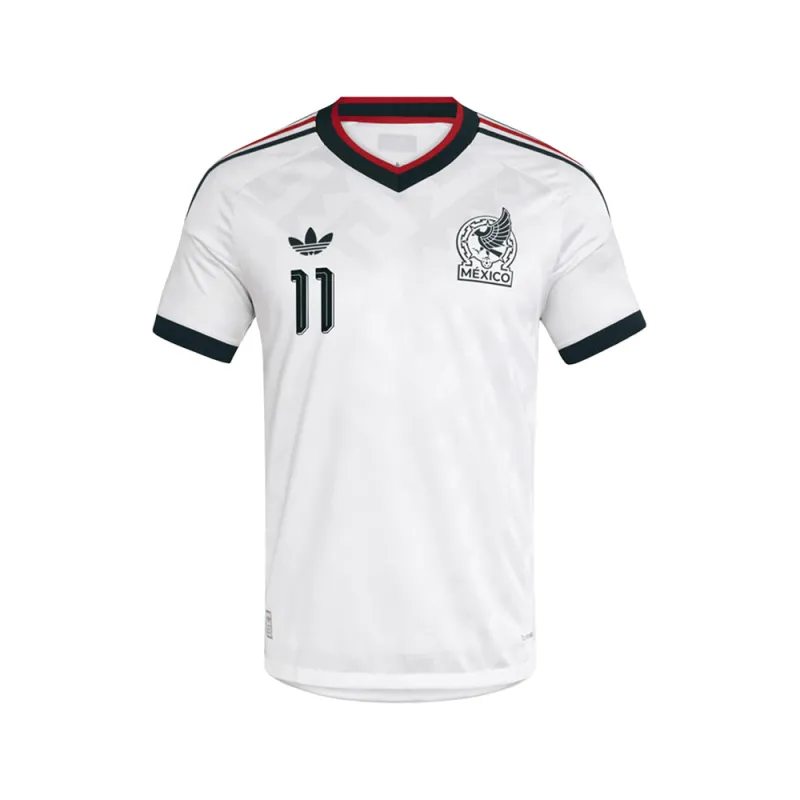 Mexico 26 Away Authentic Gimenez Jersey made by Adidas