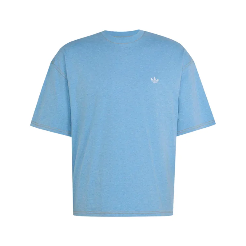 Trefoil Essentials Melange Loose Cropped T-Shirt made by Adidas