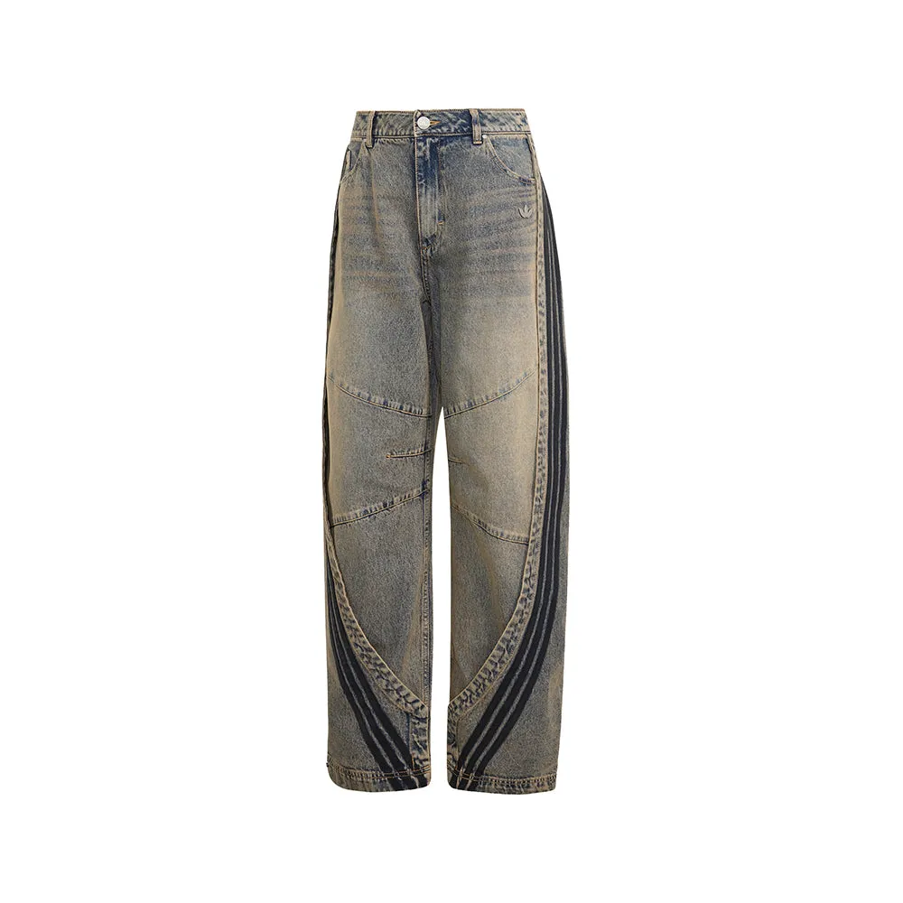 Adilenium 5.0 Banana Overlay Denim Pants sold by Shoebacca