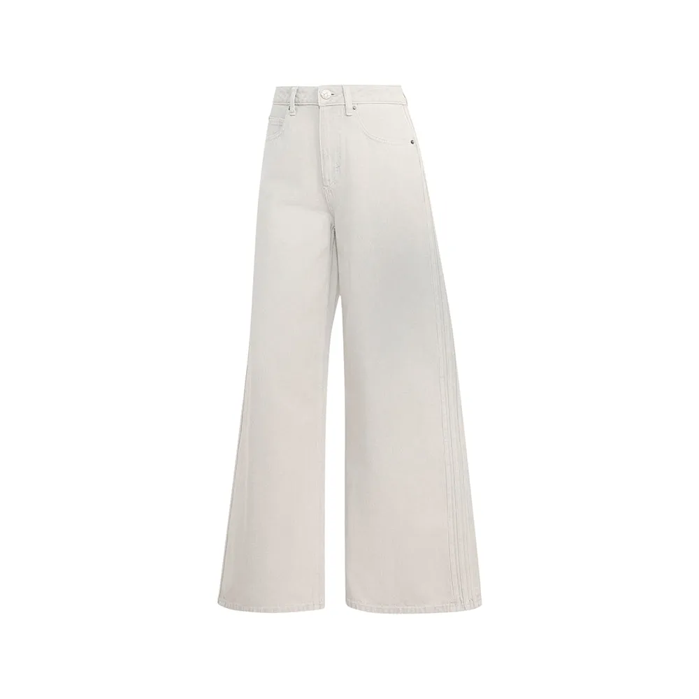 High-Rise Wide-Leg Denim Pants sold by Shoebacca
