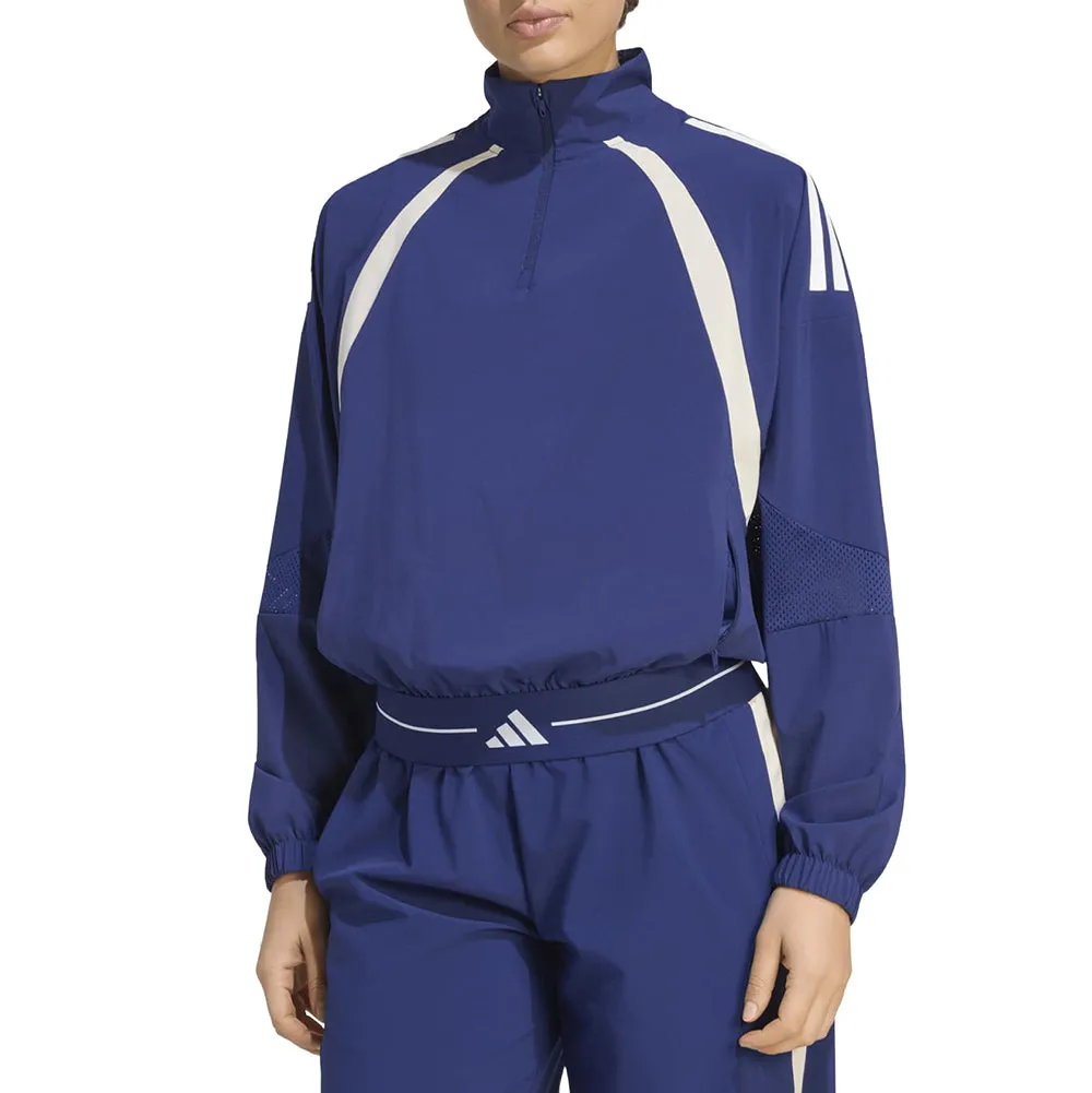 Hyperglam 3-Stripes Color Block Woven 1/4 Zipper Track Top sold by Shoebacca product image thumbnail 2