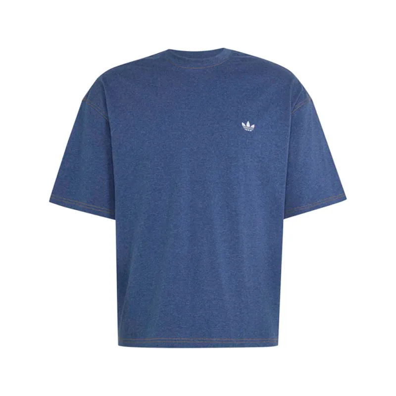 Trefoil Essentials Melange Loose Cropped T-Shirt made by Adidas