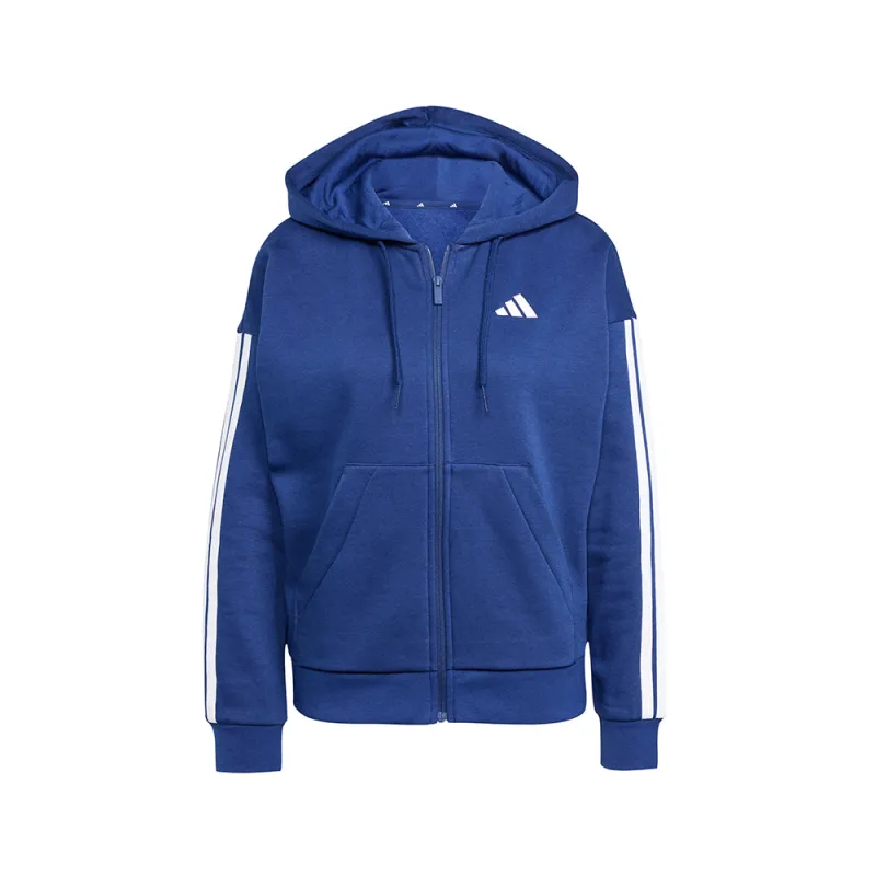 Essentials 3-Stripes Full-Zip Fleece Hoodie made by Adidas