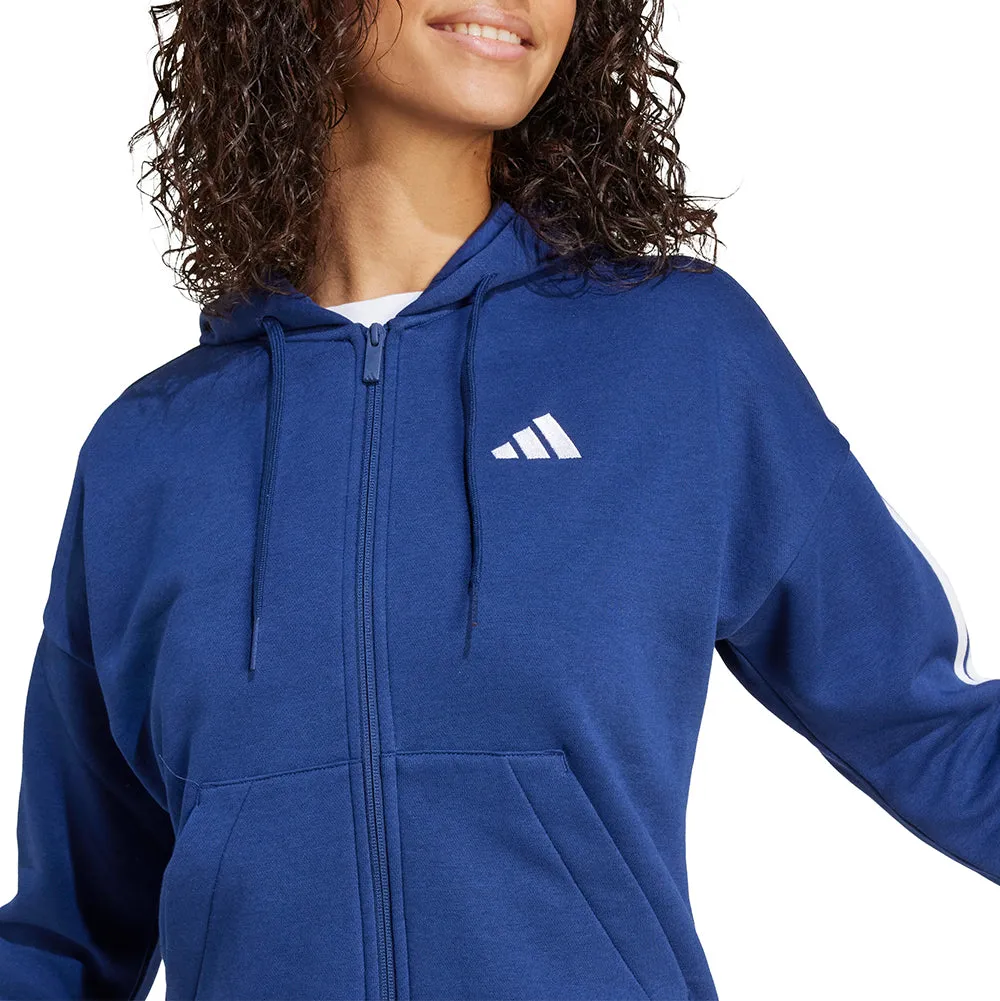 Essentials 3-Stripes Full-Zip Fleece Hoodie sold by Shoebacca product image thumbnail 5