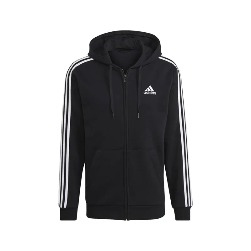 Essentials Fleece 3-Stripes Full-Zip Hoodie made by Adidas