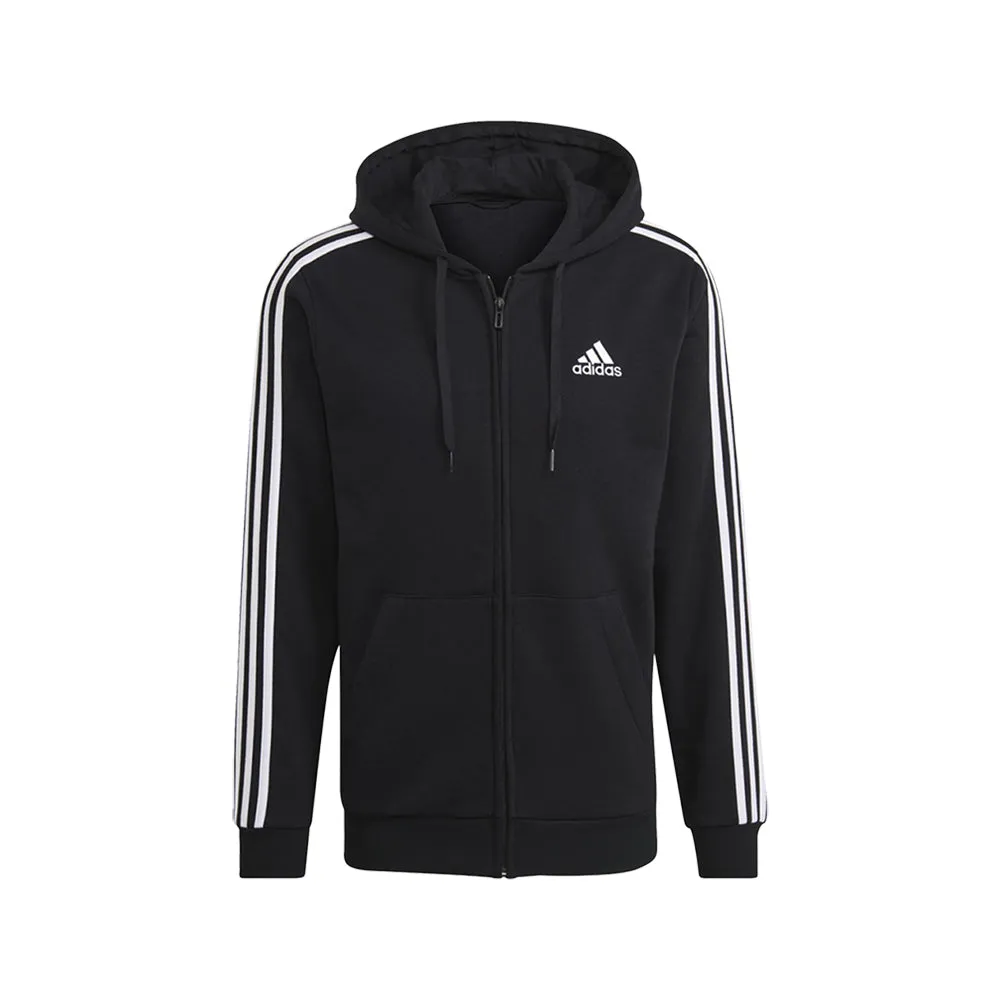 Essentials Fleece 3-Stripes Full-Zip Hoodie sold by Shoebacca