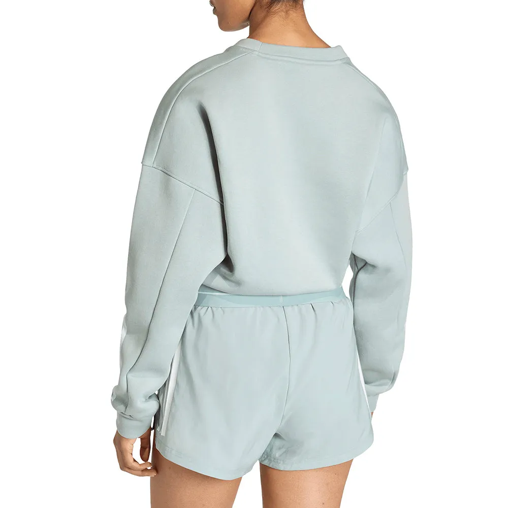 Hyperglam 3-Stripes Cropped Crewneck Sweatshirt sold by Shoebacca product image thumbnail 3
